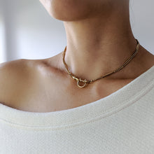 Load image into Gallery viewer, 14.75 inch 14K Rose Gold Fetter-Link Watch Chain