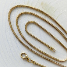 Load image into Gallery viewer, Reserved for E.S: 18 inch 14K Yellow Gold Snake Chain