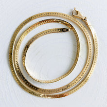 Load image into Gallery viewer, 18.5 inch 14K Yellow Gold Herringbone Chain