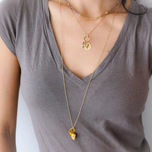 Load image into Gallery viewer, Delicate 32 inch 14K Yellow Gold Cable-Link Chain