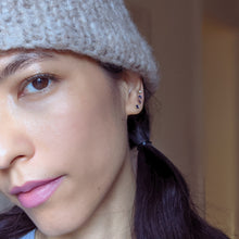 Load image into Gallery viewer, 14k Yellow Gold Minimalist 2.9mm Sapphire Stud Earring