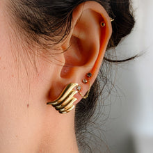 Load image into Gallery viewer, Reserved for IP: Vintage 14K Yellow Gold Wing-Style Earrings - Final Balance