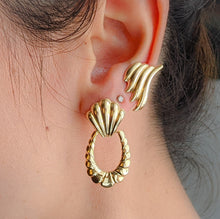 Load image into Gallery viewer, Reserved for IP: Vintage 14K Yellow Gold Wing-Style Earrings - Final Balance