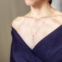 Load image into Gallery viewer, 14K Yellow Gold Minimalist Crucifix Pendant