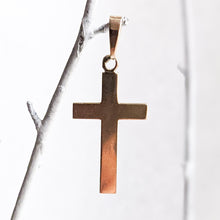 Load image into Gallery viewer, 14K Yellow Gold Minimalist Crucifix Pendant