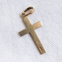 Load image into Gallery viewer, 14K Yellow Gold Minimalist Crucifix Pendant