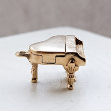 Load image into Gallery viewer, 14K Yellow Gold Baby Grand Piano Charm