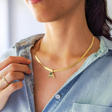 Load image into Gallery viewer, 18 inch 14K Yellow Gold 4mm Herringbone Chain