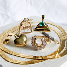 Load image into Gallery viewer, 14K Yellow Gold Puffy Heart Charm