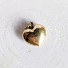 Load image into Gallery viewer, 14K Yellow Gold Puffy Heart Charm