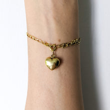 Load image into Gallery viewer, 14K Yellow Gold Puffy Heart Charm