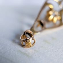 Load image into Gallery viewer, 10K Yellow Gold Ostby & Barton Diamond and Pearl Drop Pendant