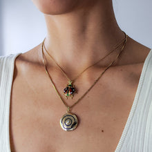 Load image into Gallery viewer, 18K Yellow Gold Enamel Diamond Ladybird Pendant