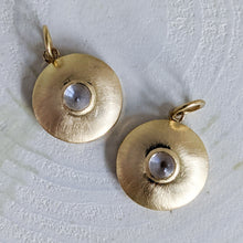 Load image into Gallery viewer, Vintage 18K Yellow Gold Moonset Moonstone Pendant