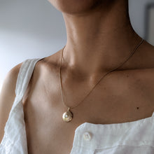 Load image into Gallery viewer, Vintage 18K Yellow Gold Moonrise Moonstone Pendant