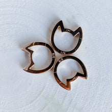 Load image into Gallery viewer, 18K Yellow Gold Eye of the Cat Mid-Century Diamond Charm Enhancer