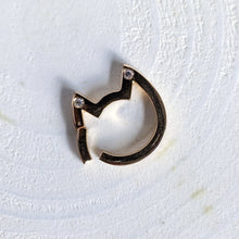 Load image into Gallery viewer, Edition 4 of 9: 18K Yellow Gold Eye of the Cat Mid-Century Diamond Charm Enhancer