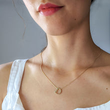 Load image into Gallery viewer, Edition 5 of 9: 18K Yellow Gold Eye of the Cat Mid-Century Diamond Charm Enhancer