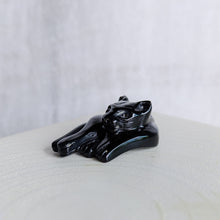 Load image into Gallery viewer, 18K Yellow Gold Onyx Panther Pendant