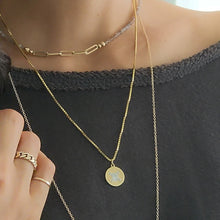 Load image into Gallery viewer, 14K Yellow Gold Diamond Disc with Skull & Crossbones Pendant