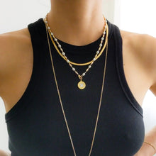 Load image into Gallery viewer, 14K Yellow Gold Diamond Disc with Skull & Crossbones Pendant