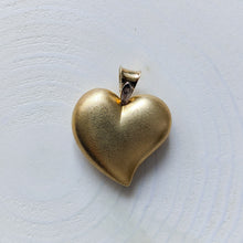 Load image into Gallery viewer, 14K Yellow Gold Puffy Witch's Heart Pendant