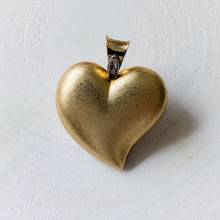 Load image into Gallery viewer, 14K Yellow Gold Puffy Witch's Heart Pendant