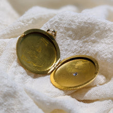 Load image into Gallery viewer, Antique 14K Yellow Gold Diamond Monogrammed Locket