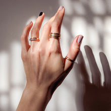 Load image into Gallery viewer, 14K Yellow Gold Plain Stacking Band Size US 8 / UK P.5