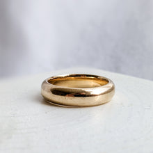 Load image into Gallery viewer, 14K Yellow Gold Plain Stacking Band by Orange Blossom Size US 7 / UK N.5