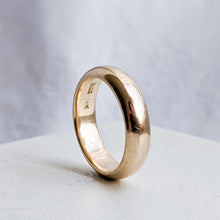 Load image into Gallery viewer, 14K Yellow Gold Plain Stacking Band by Orange Blossom Size US 7 / UK N.5