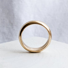 Load image into Gallery viewer, 14K Yellow Gold Plain Stacking Band by Orange Blossom Size US 7 / UK N.5