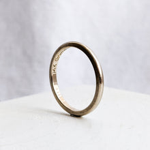 Load image into Gallery viewer, 14K White Gold Coronation Stacking Band Size US 7 / N.5