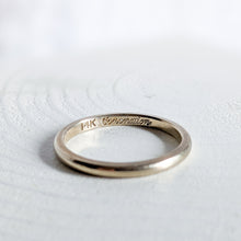 Load image into Gallery viewer, 14K White Gold Coronation Stacking Band Size US 7 / N.5