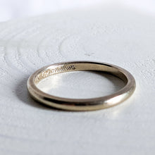 Load image into Gallery viewer, 14K White Gold Coronation Stacking Band Size US 7 / N.5