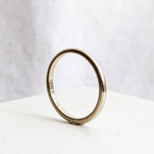 Load image into Gallery viewer, 14K White Gold Coronation Stacking Band Size US 7.5 / O.5