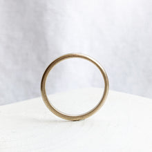 Load image into Gallery viewer, 14K White Gold Coronation Stacking Band Size US 7.5 / O.5