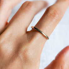 Load image into Gallery viewer, 14K White Gold Coronation Stacking Band Size US 7.5 / O.5