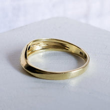 Load image into Gallery viewer, 14K Yellow Gold Art Deco Sapphire and Diamond Ring Size US 6.25 / UK M