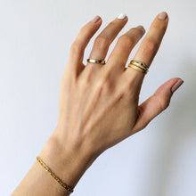 Load image into Gallery viewer, 14K Yellow Gold Art Deco Sapphire and Diamond Ring Size US 6.25 / UK M