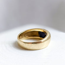 Load image into Gallery viewer, 14K Yellow Gold 1920s Lapis Lazuli Ring Size US 8.25 / UK Q
