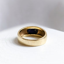 Load image into Gallery viewer, 14K Yellow Gold 1920s Lapis Lazuli Ring Size US 8.25 / UK Q