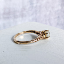 Load image into Gallery viewer, 10K Yellow Gold Cultured Pearl Ring Size US 5 / UK J.5