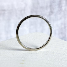 Load image into Gallery viewer, 14K White Gold Plain ArtCarved Band Size US 6.75 / UK N