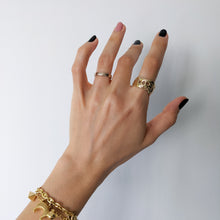 Load image into Gallery viewer, 14K Yellow Gold Openwork Band Size US 8.5 / UK Q.5