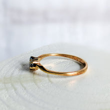 Load image into Gallery viewer, Vintage 18K Yellow Gold Sapphire Ring Enhancer US 6.75