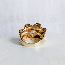 Load image into Gallery viewer, Vintage 14K Yellow Gold 3 Pearl Ring US 3.75 / UK H