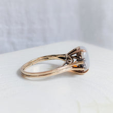 Load image into Gallery viewer, 14K Yellow Gold Opal and Diamond Ring US 6.5 / UK M.5
