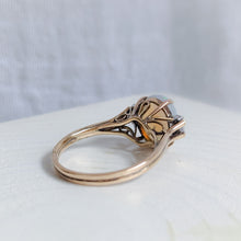 Load image into Gallery viewer, 14K Yellow Gold Opal and Diamond Ring US 6.5 / UK M.5