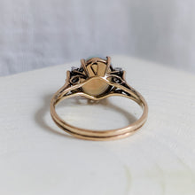 Load image into Gallery viewer, 14K Yellow Gold Opal and Diamond Ring US 6.5 / UK M.5